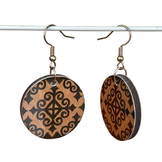 Handmade wooden earrings