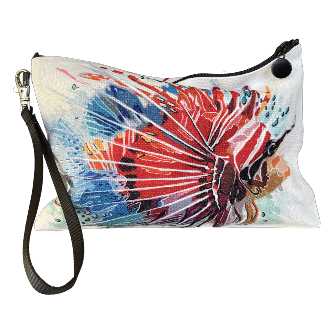 Linen Pouch Lion Fish-1