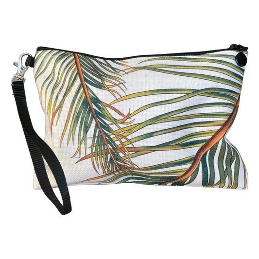 Linen Pouch Palm Double Leaf-1